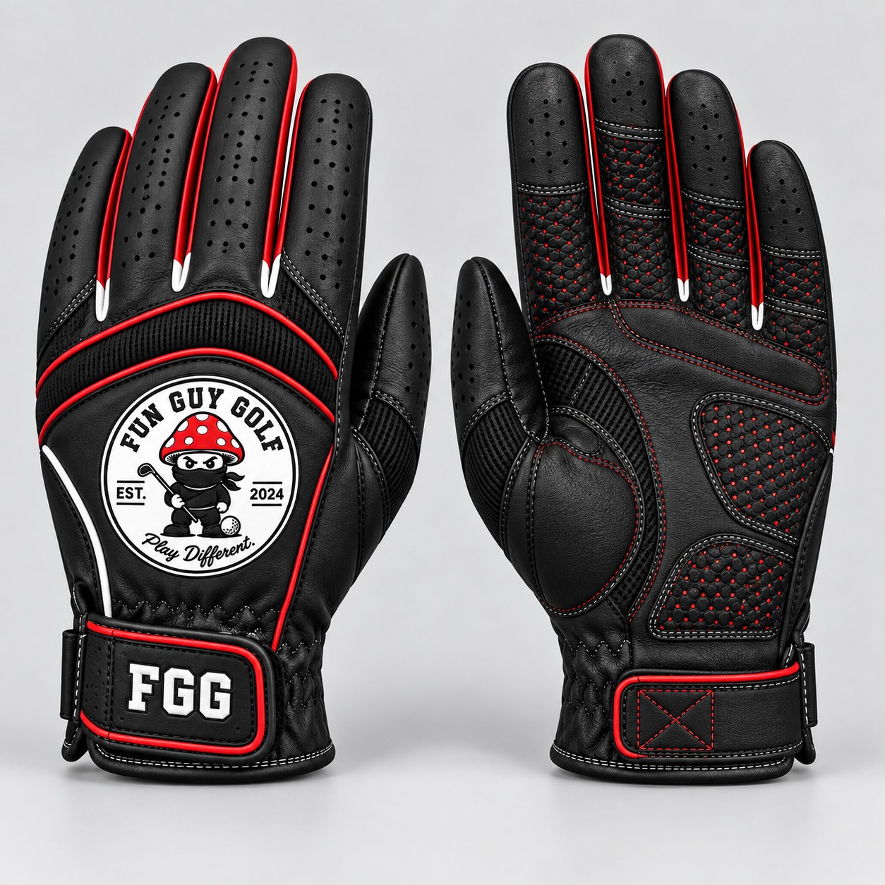 Fun Guy Golf glove in black